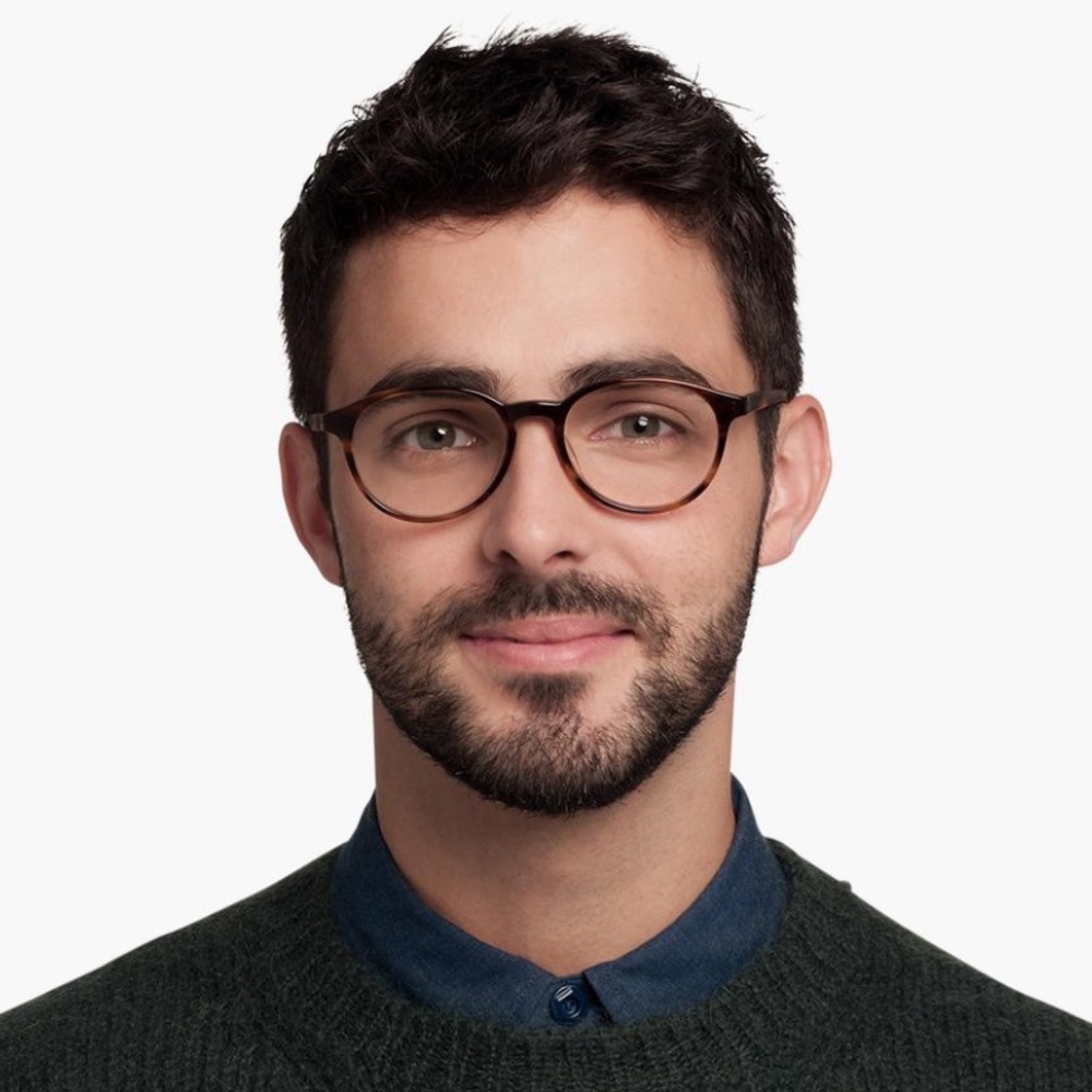 Warby Parker “Watts” frames in Matte Black